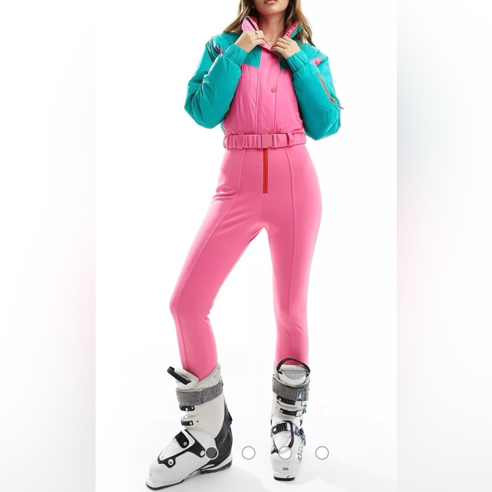 ASOS 4505 ski suit in color block